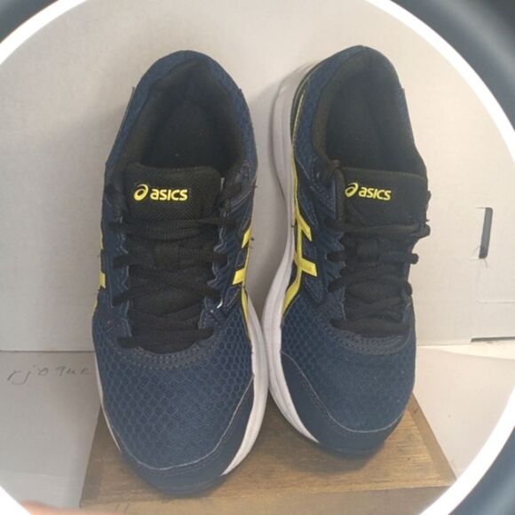 Asics Jolt 3 Women's Blue Yellow Mesh Running Shoe 6.5 - Picture 2 of 10